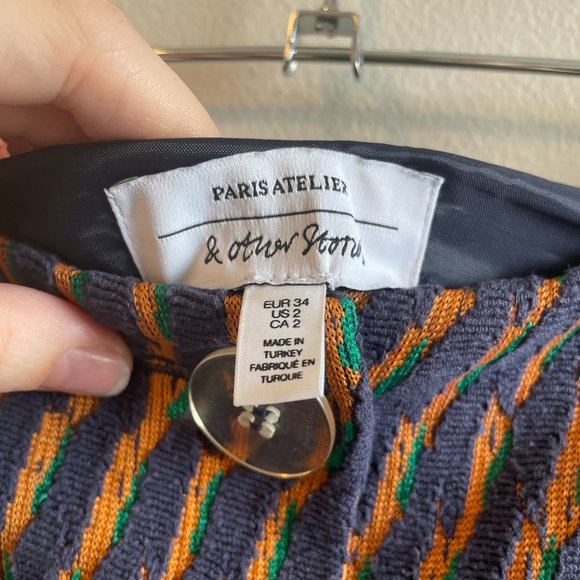 & Other Stories Button Front Miniskirt - Picture 4 of 5